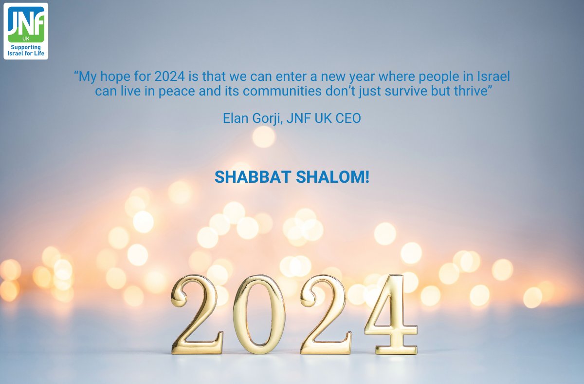Shabbat Shalom from JNF UK!

This year, we will stay committed to our mission of rebuilding Israel’s peripheries and shaping a brighter future for the people of Israel.