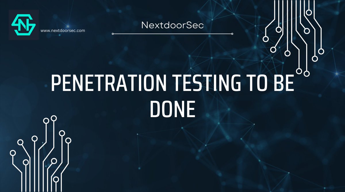 NextdoorSec's tweet photo. Penetration testing is a crucial technique that involves simulating a cyberattack on networks, computer systems, or online applications in order to test defenses and find any vulnerabilities that might be used by malevolent actors.

https://t.co/L7lWUlERbs https://t.co/VKGLvd0oHD