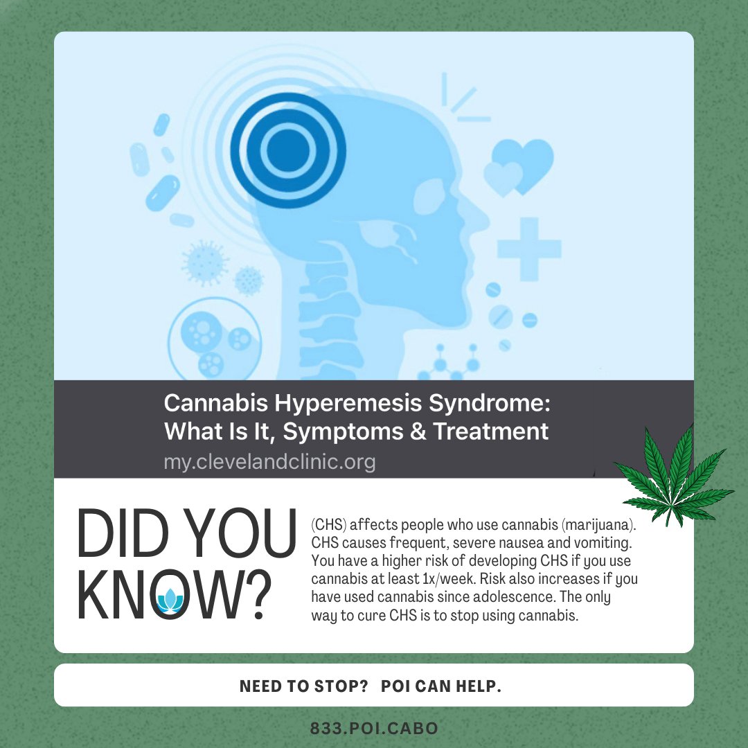 Have you heard of Cannabis Hyperemesis Syndrome? 🚭

#cannabis
#help
#Didyouknow