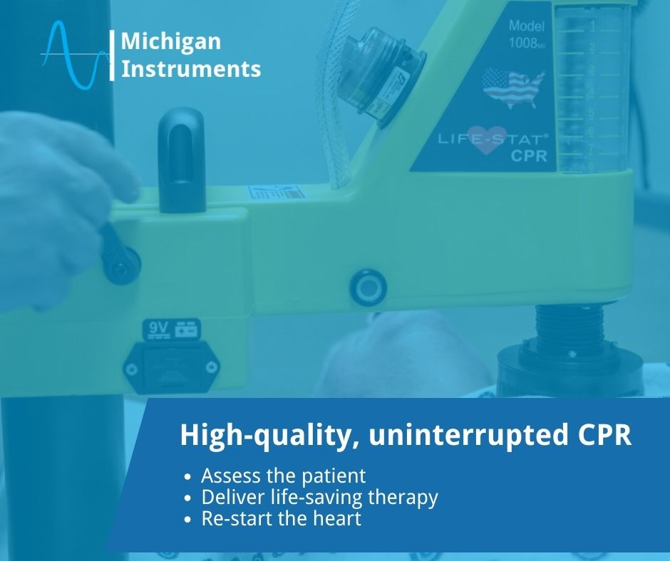 MichInst's tweet image. Automatic CPR devices have emerged as a crucial tool in specific situations where consistent and high-quality chest compressions are paramount. 

Interested in learning more? Reach out to our knowledgeable team today. bit.ly/3KZui22