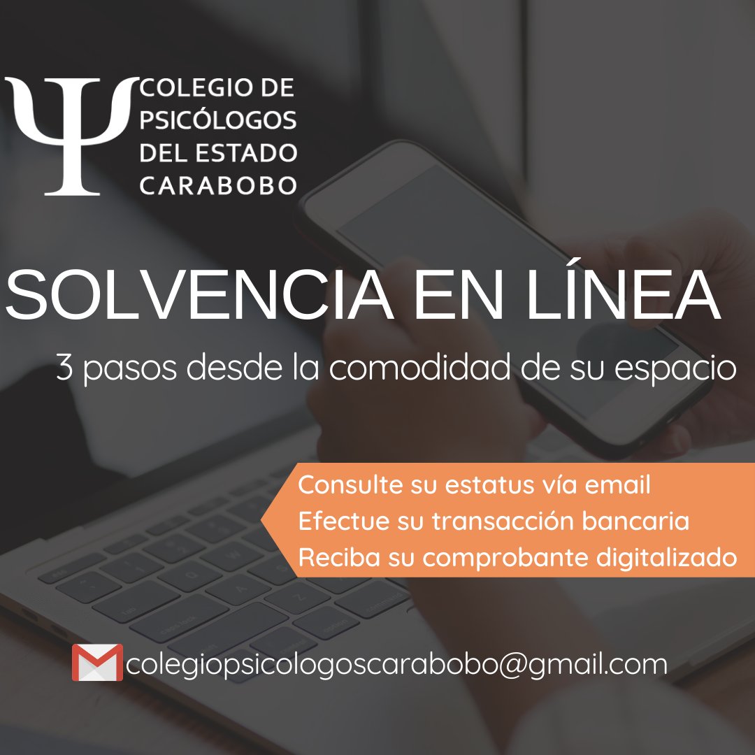 ColPsiCarabobo's tweet photo. Colega…
¿Estás solvente con tu Gremio?

Sin tener que asistir personalmente a la sede, desde la comodidad de su espacio natural, puede hacer trámites “online” para el pago de sus contribuciones reglamentarias, recibirá por la misma vía su recibo digital como soporte de pago. https://t.co/Je53sLeIQS