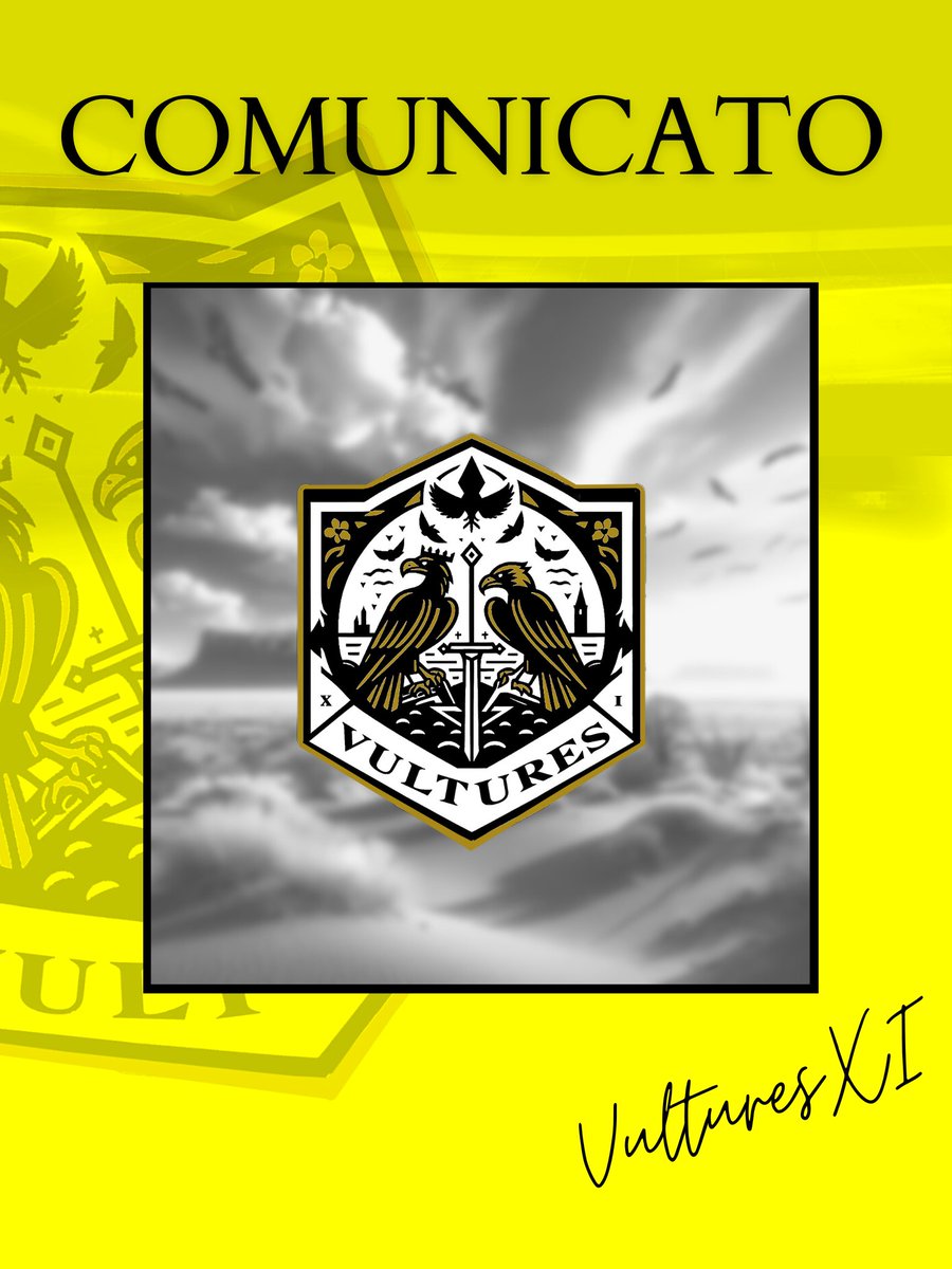 𝗕𝗥𝗘𝗔𝗞𝗜𝗡𝗚 𝗡𝗘𝗪𝗦

Siamo lieti di annunciare la fondazione del club Vultures XI, possibile grazie alla collaborazione tra i due club Fuorigrotta Fc e ACF Trimon 2021.