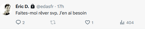 benchti's tweet photo. @edasfr rêve not found :  (désolé) https://t.co/a91a9LHRrR