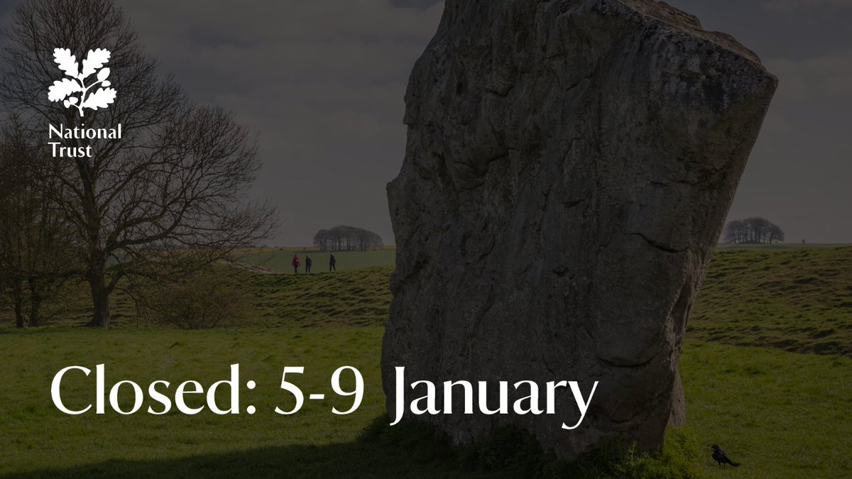 All National Trust facilities at Avebury will remain closed until Tuesday 9 January because of flooding.