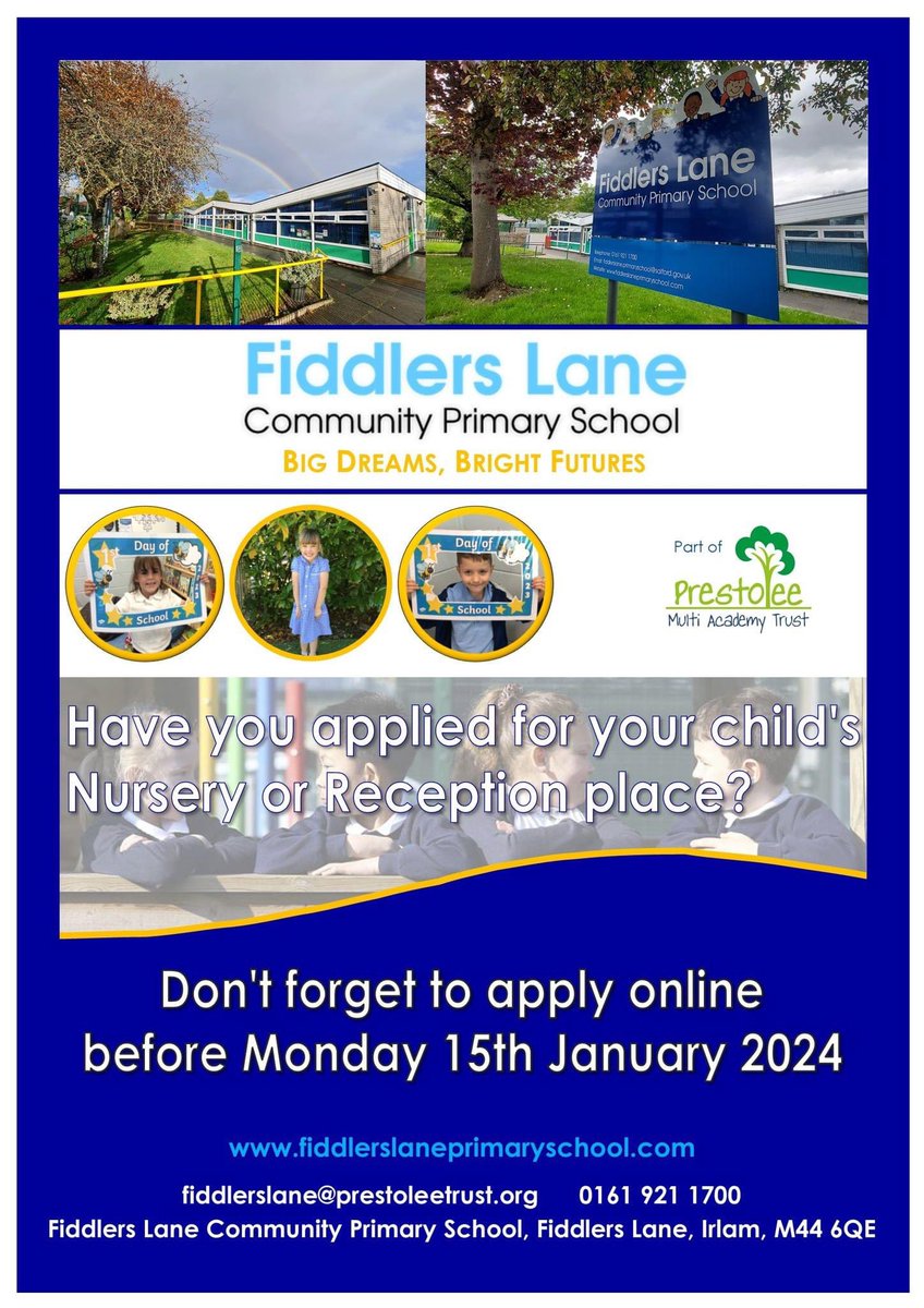 Have you applied for your child's September 2024 Primary School place? 
Apply online: salford.gov.uk/schools-and-le…