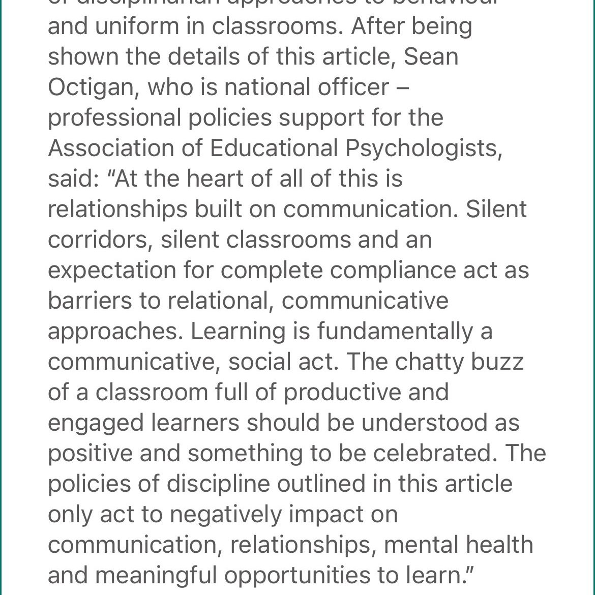 Association of Educational Psychologists tweet media