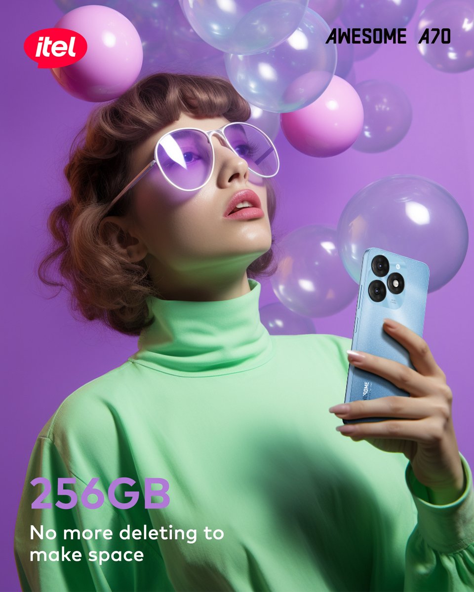 itelghana's tweet image. 🌐 Embrace the Freedom of 256GB! 🎉
📌 Store more, stress less
📌 End 'Storage Full' drama
📌 Seamless entertainment experience
itel A70 #256GB Big Memory

#itelA70
#AlwaysAwesome