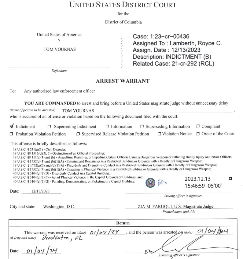 sfoguj's tweet photo. Arrested yesterday in Brodenton, FL - Tom Vournas, c'mon down! https://t.co/qTkfyqMJr5
