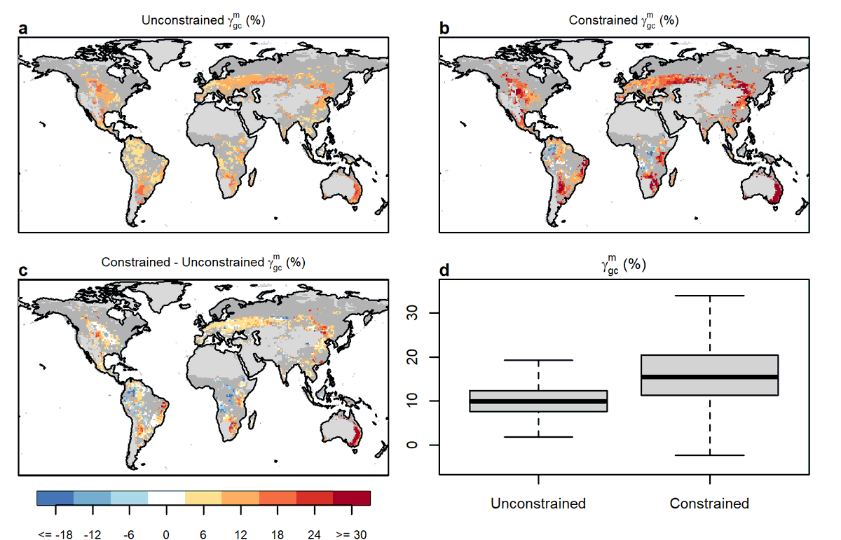 Thrilled to share our latest publication that illustrates yet another cool use of surface temperature data! Here we use it to create an emergent constraint on Earth System Model sensitivity to water availability across CMIP6: agupubs.onlinelibrary.wiley.com/doi/full/10.10…