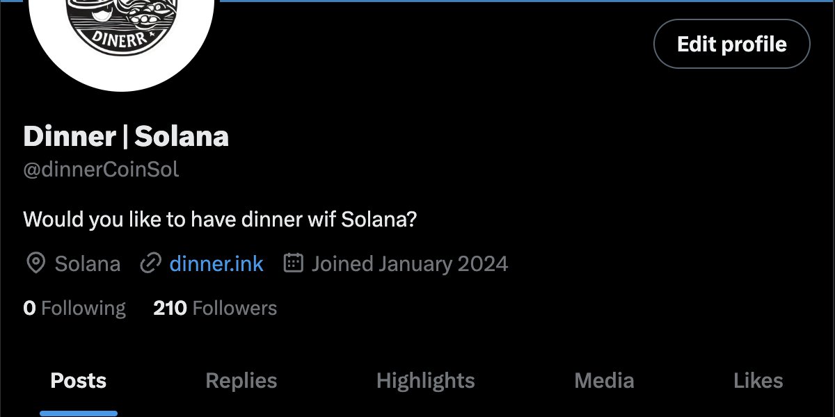 dinnerCoinSol's tweet image. A lot of #Solana people seem to be hungry. &amp;gt;200 followers ready to eat #DINNER in a matter of minutes. 

Dinner shall be served 🔜

Come have dinner with us: discord.com/invite/bD2vWRYe

#Solana #memecoins #1000x #lowcapgem