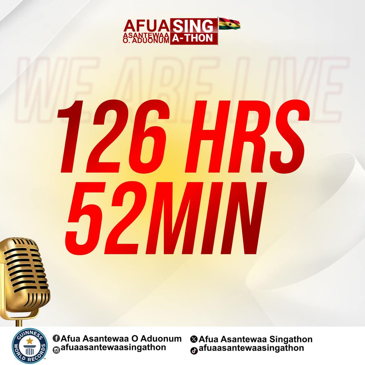 Congratulations to Ghana's Afua Asantewaa O Aduonum on your smashing record when you attempted the <a href="/GWR/">Guinness World Records</a>'s longest singing marathon by an individual in December 2023. #AccraBookFest24