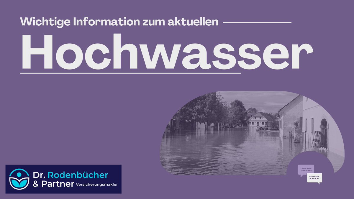Wichtige Information zu Hochwasserschäden und deren Meldung bei uns und den Versicherungsgesellschaften!

Da es im Moment zu verstärkten Schadensmeldungen kommt, bezüglich der Hochwasserschäden, kann es zu längeren Wartezeiten bei der Schadensbearbeitung kommen. Dies gilt nicht