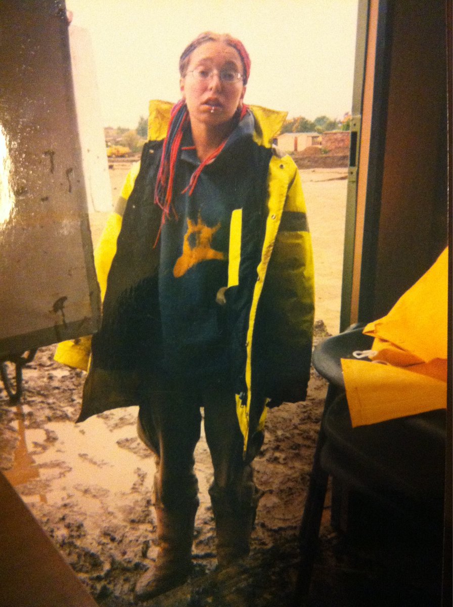 NowDrK's tweet photo. @Tess_Machling This is probably one of muddiest, Lincolnshire, September, 2004. I don’t have any photos of the dig in Somerset in 2001 where it rained for three days straight and then became boiling hot, so we were bucketing out ditch sections in tank tops, shorts and wellies #DiggingForBritain https://t.co/ompPSEHRwq