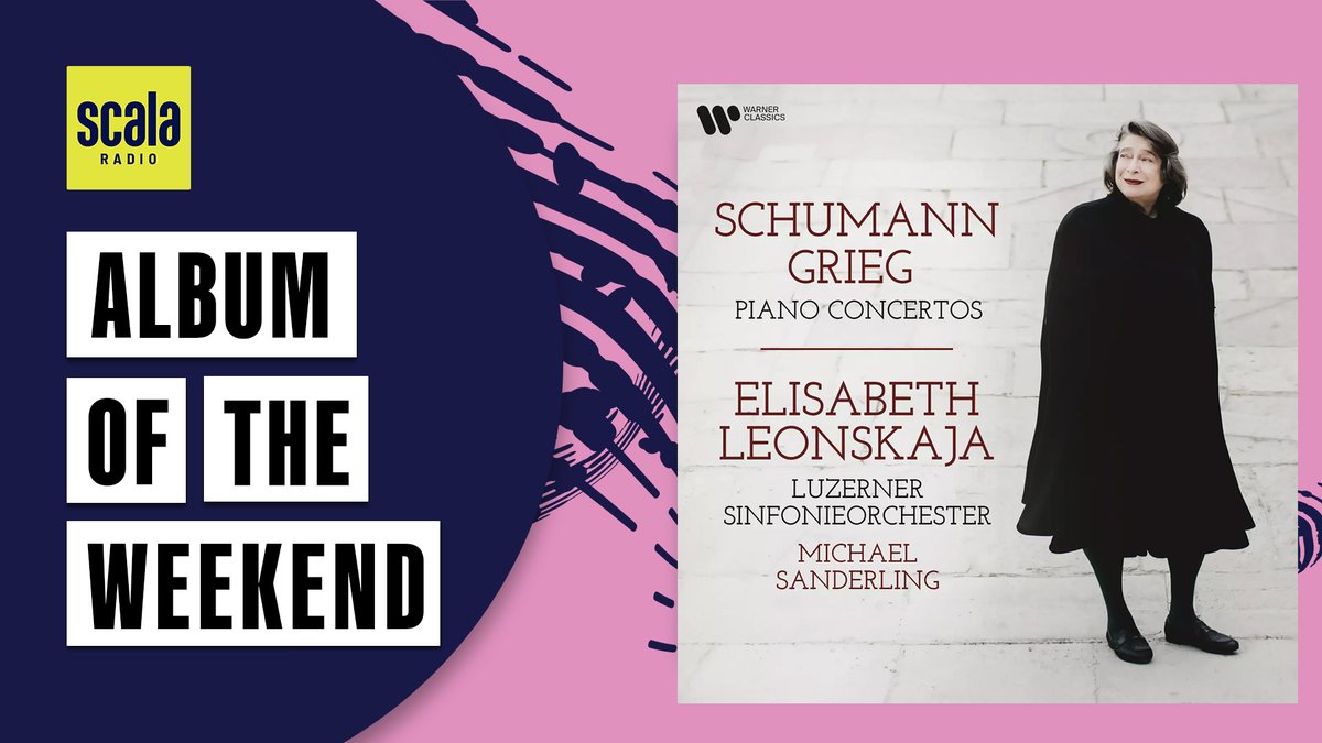 ScalaRadio's tweet photo. This week's #AlbumOfTheWeekend is the much anticipated 'Schumann Grieg Piano Concertos' by the incredible pianist, Elisabeth Leonskaja 💛
Tune in across the weekend to hear these breathtaking pieces ahead of the album's release!
#ScalaRadio #ClassicalMusic https://t.co/wUKjGhrOs0