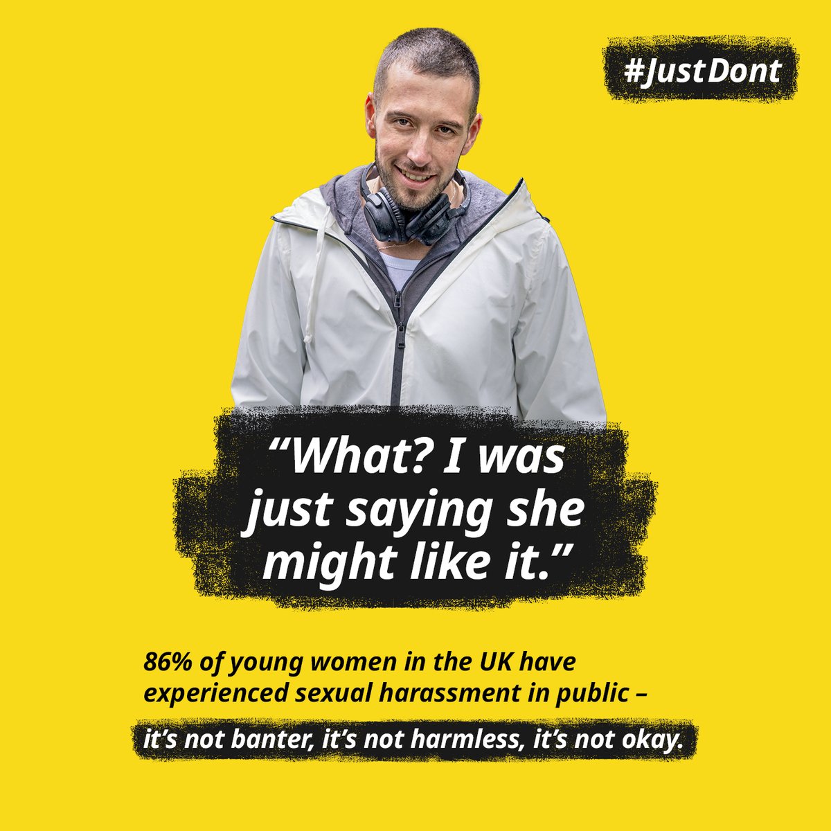 WestYorksPolice's tweet photo. West Yorkshire Police will not tolerate any abuse, harassment or inappropriate behaviour towards women and girls.

It’s not harmless, it’s not banter, it’s not OK.

There’s no excuses so “Just Don’t”

https://t.co/pBSv3D7Gfa

#JustDont https://t.co/L37zbjdmlF