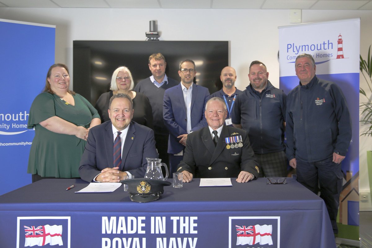 Alex Orr (@alexorr81) on Twitter photo Very privileged to be the countersignatory along with the CEO Jonathan Cowie of <a href="/PlymCommHomes/">Plymouth Community Homes</a> who have signed the AFC committing to fair treatment of the Armed Forces community through flexible working and employment.
<a href="/BrigJkFraserRM/">Brigadier Jock Fraser Royal Marines</a> <a href="/WRFCA/">Wessex RFCA</a> Very privileged to be the countersignatory along with the CEO Jonathan Cowie of <a href="/PlymCommHomes/">Plymouth Community Homes</a> who have signed the AFC committing to fair treatment of the Armed Forces community through flexible working and employment.
<a href="/BrigJkFraserRM/">Brigadier Jock Fraser Royal Marines</a> <a href="/WRFCA/">Wessex RFCA</a>