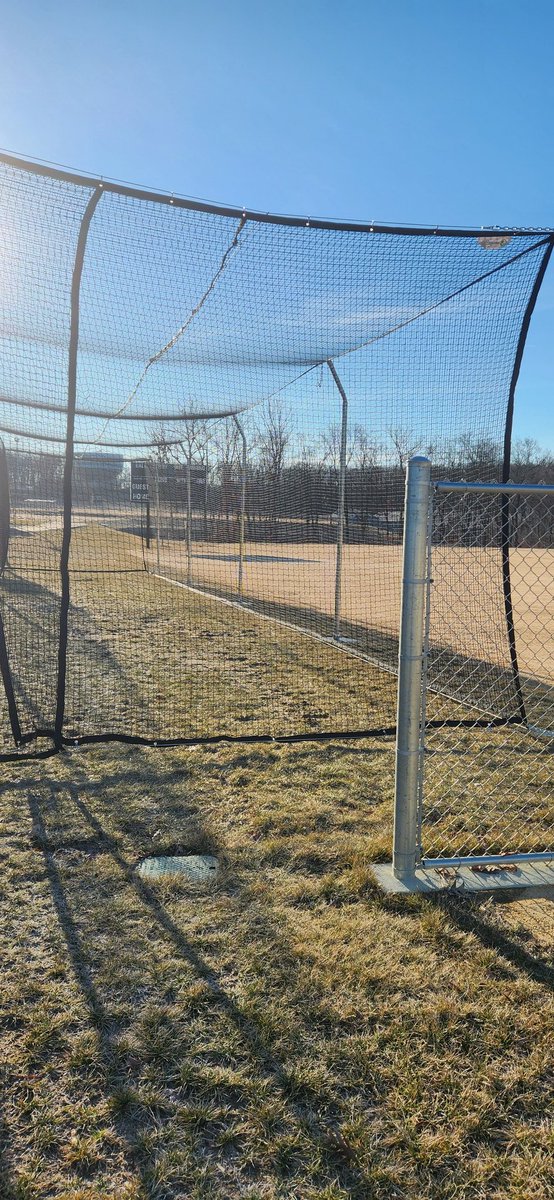 New batting cages are up!! This is where homeruns are made!!