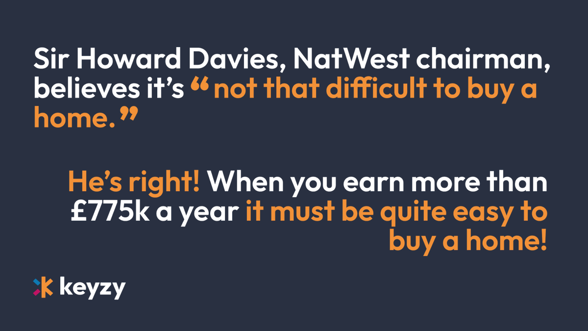 keyzyhomes's tweet photo. Buying a home has never been this hard with homes more expensive than ever compared to pay. Inflation and rental hikes have made it hard to save a deposit. Keyzy makes it easier for buyers to get on the ladder, even when they don’t have the necessary deposit saved up.
@amolrajan https://t.co/ULQZYC4dCw