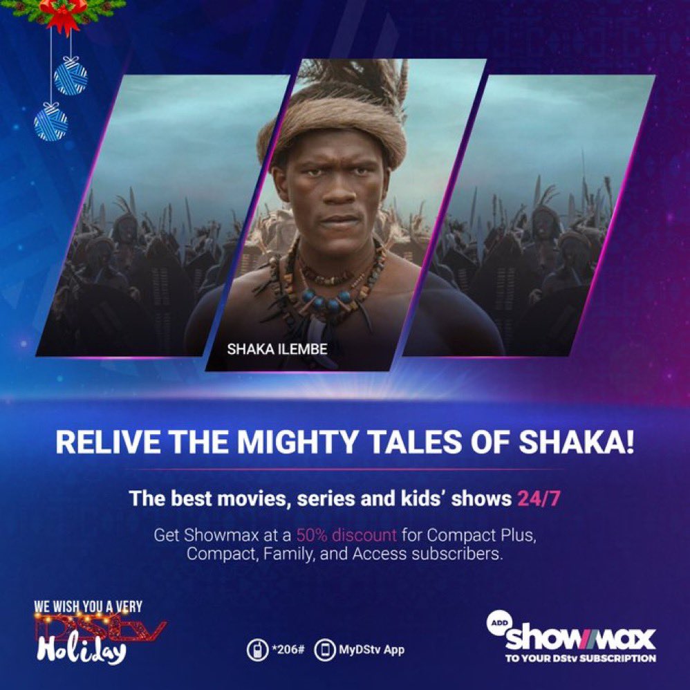 BusingyeJose's tweet image. It’s not too late to catch up with Shaka’s  history on #ShakaiLembe! 📽️ 

Simply add Showmax to your DStv bill at no extra cost for the Premium subscribers &amp;amp; at a 50% discount for the rest to binge-watch this Friday.🤗🍿

 #JoinThatShowmaxLife