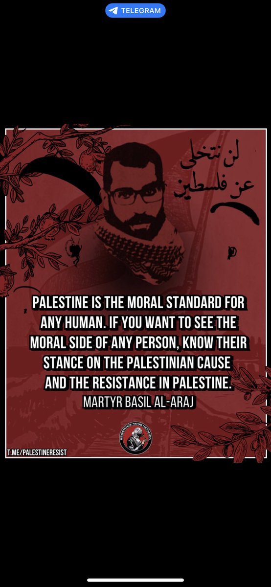 maimunaskhan's tweet photo. “Palestine alone is not the compass; Palestine's armed resistance is. Where you stand on the resistance reveals the depth of your humanity. So raise the standard, and normalize the inalienable right of Palestinians to resist by any means necessary.” (https://t.co/gBYfvWCe3s) https://t.co/Etq8XuzU30