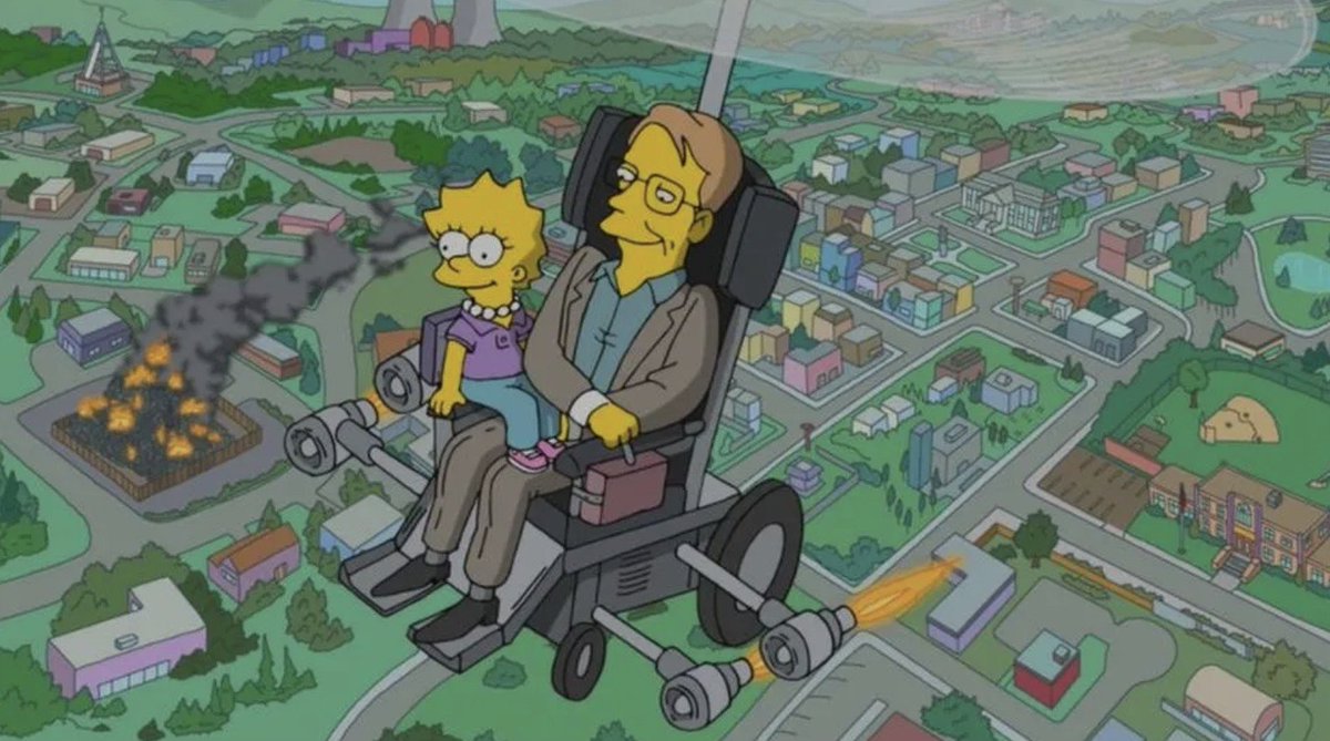 Alx1830's tweet photo. ¿Oiga los Simpson qué clase de secta son? ahora también la tenían clara con lo de #Epstein y #StevenHawking https://t.co/wkxyEgpLBf