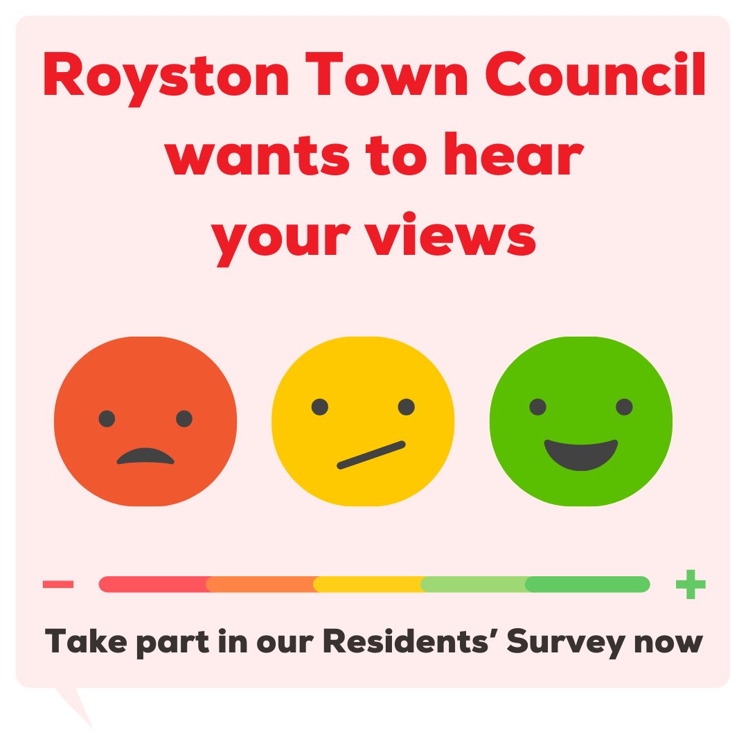 There is just 1 week left to complete our Residents' Survey before the deadline on Friday 12th January if you have not done so already! Online survey: surveys.breakthroughcomms.co.uk/zs/qiBjCn More information including where to find a hard copy: roystontowncouncil.gov.uk/_VirDir/CoreCo…