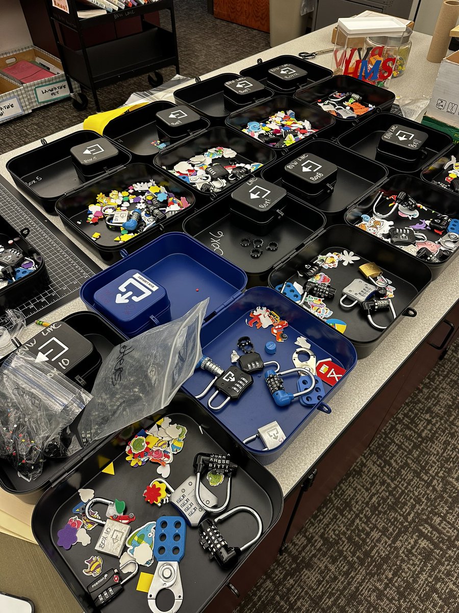 the Library @ Blue Valley West (@bvwlibrary) on Twitter photo Setting up 10 plus <a href="/breakoutEDU/">Breakout EDU</a> boxes for our Biology classes coming in next week for their team building and curriculum focused breakout! Looking forward to the collaboration. <a href="/bvlibraries/">BV LibraryMedia</a> Setting up 10 plus <a href="/breakoutEDU/">Breakout EDU</a> boxes for our Biology classes coming in next week for their team building and curriculum focused breakout! Looking forward to the collaboration. <a href="/bvlibraries/">BV LibraryMedia</a>