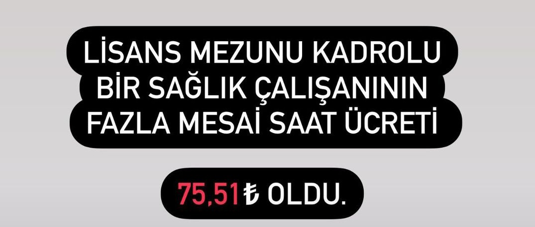 Bir işçi kadar değeri olmayan sağlık çalışanları.....