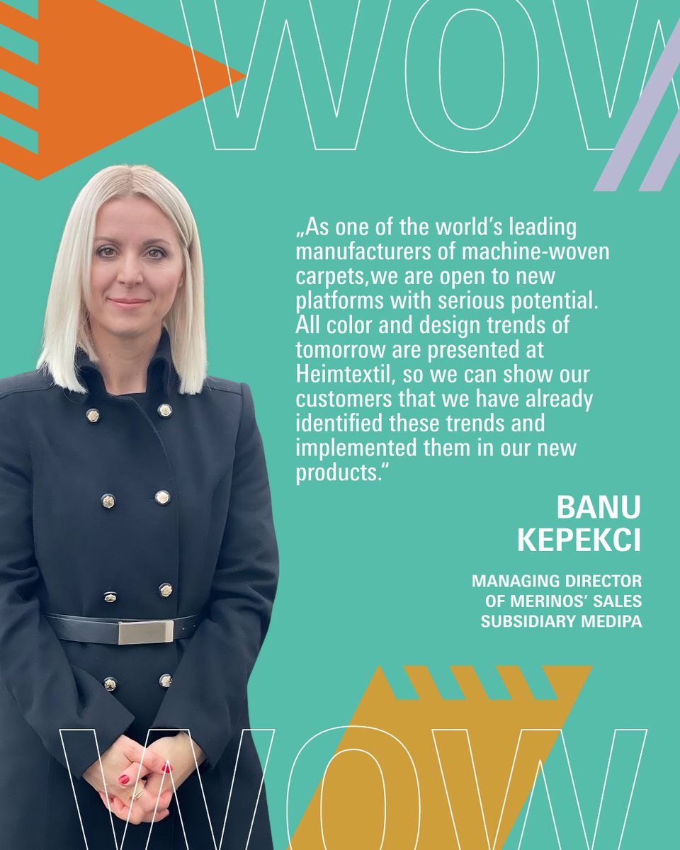 Crafting success, one thread at a time. Insights from the Sales Managing Director of Merinos, who already utilized Heimtextil trend colors into their machine-woven carpet collections.