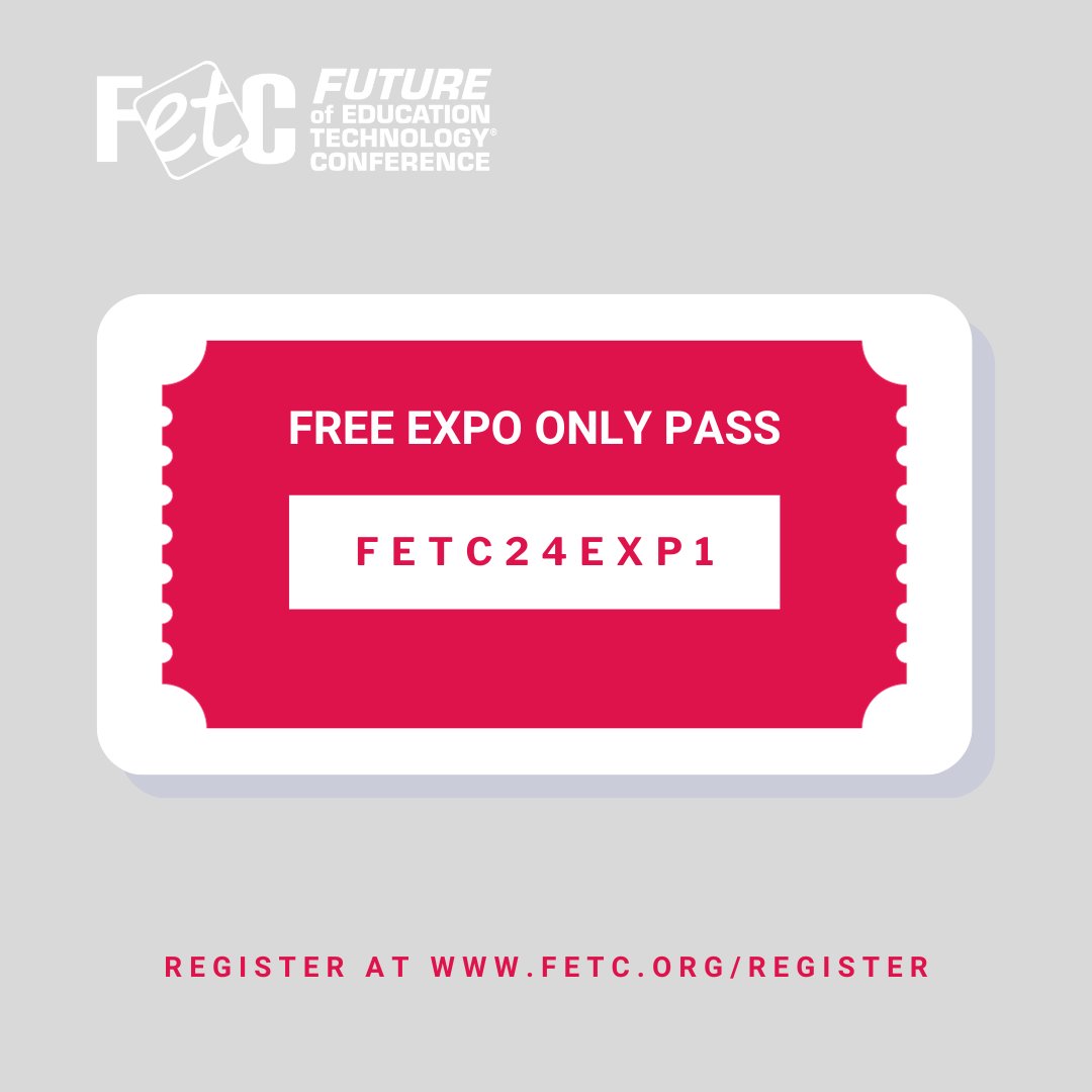 fetc's tweet photo. Want to attend FETC for FREE? 

There is still time to claim your free Expo Only Pass, which includes: Access to All Sponsored Content, Pitchfest, 4 Dedicated Content Theaters, Expo Hall events and activities, Leadership Round Tables, Unlimited Entry to Expo Hall https://t.co/Wyj9y6n00A