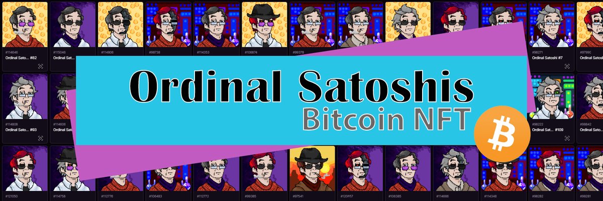 Are you ready to join the #OrdinalNFT revolution? 

Check out my collection of 111 unique Ordinal Satoshis, each inscribed with a custom-made artwork on the #Bitcoin blockchain🥂

Don’t miss this opportunity to own a piece of history🚀🚀

#Ordinals #BRC20 #NFT #sub100k