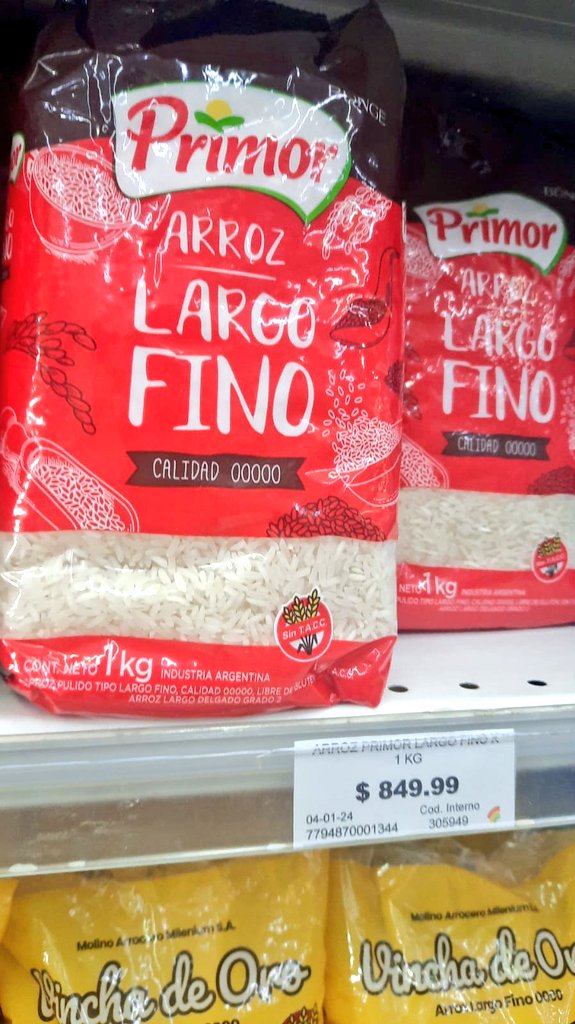 PreciosRosario2's tweet photo. #ArrozEnRosario
👉🏻 Otras opciones de 1 kilo en Súper #ArcoIris
💰 $849 #Primor
💰 $1499 #Lucchetti integral
💰 $1959 #MolinosAla
💰 $2229 #Lucchetti doble Carolina
#FotoTestigo 📸 https://t.co/ijQov7nUTH
