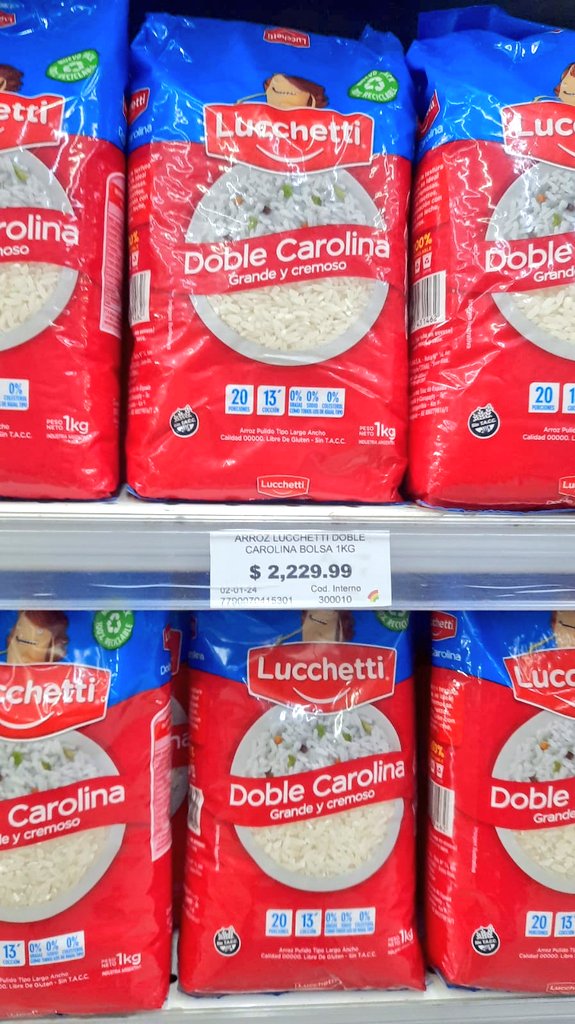 PreciosRosario2's tweet photo. #ArrozEnRosario
👉🏻 Otras opciones de 1 kilo en Súper #ArcoIris
💰 $849 #Primor
💰 $1499 #Lucchetti integral
💰 $1959 #MolinosAla
💰 $2229 #Lucchetti doble Carolina
#FotoTestigo 📸 https://t.co/ijQov7nUTH