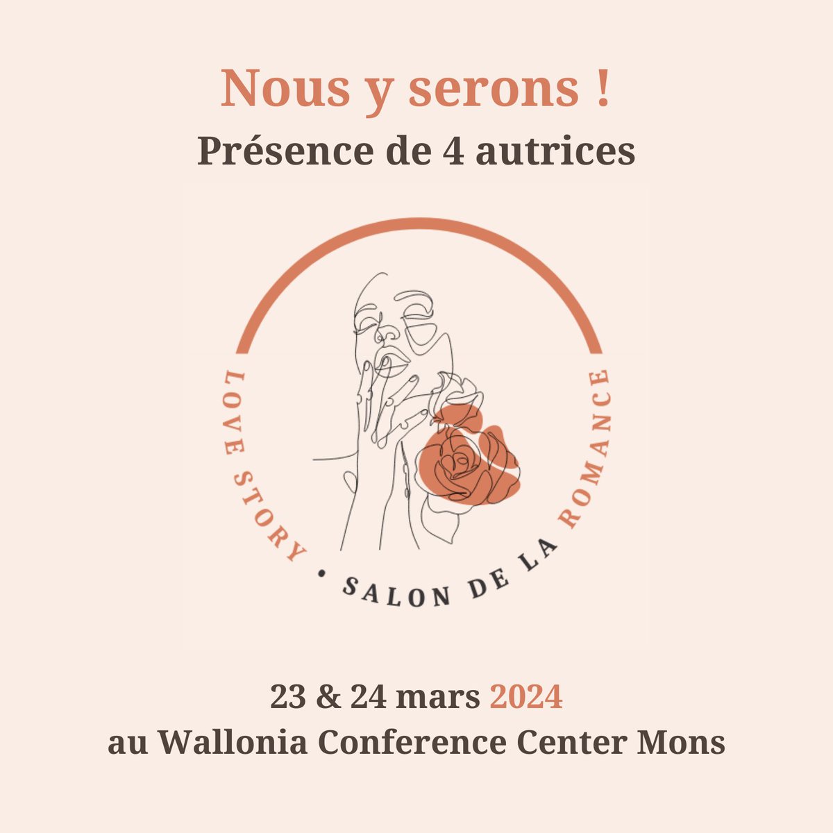 NishaEtcaetera's tweet photo. On vous donne RDV comme l'an dernier au salon Love Story de Mons, en Belgique, les 23 et 24 mars 2024 ! Cette année, nous y serons avec 4 autrices, dont on vous dévoilera prochainement les noms :)

On a hâte de vous retrouver 🥰
#dedicaces #nishaetcaetera #romancebooks https://t.co/6QnQfclxwj