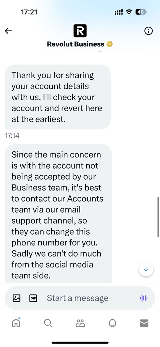 me_jigs's tweet photo. This is what you get. @RevolutBusiness you just make your customers work for your inefficiency https://t.co/syE49GAKMK