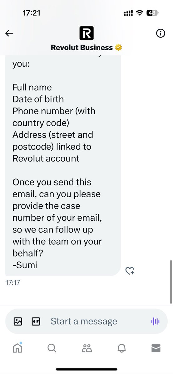 me_jigs's tweet photo. This is what you get. @RevolutBusiness you just make your customers work for your inefficiency https://t.co/syE49GAKMK