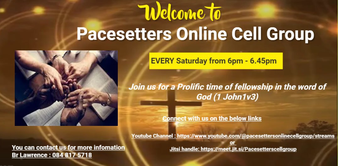 CellPacesetters's tweet photo. Hi Fam👨👩👧. #Happy New of #Redemption. Just a reminder tomorrow we having our Cell Meeting the First for the year.
#CellGroup
#KeepSayingIt
#ReachOutWorld
#RaphsodyofRealities
#PastorChris
#CapeTown
#Mzansi
#HealingStreams
#TheBible
#KeepSayingIt
#HealingToTheNations
#Christmas https://t.co/UkQNwb4scV