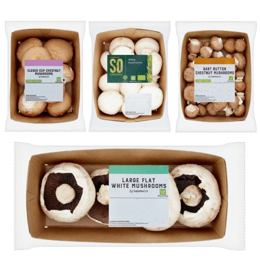 There’s not ‘mush-room’ for plastic punnets anymore thanks to switching to cardboard punnets.
Monaghan are proud to have supported Sainsburys in a move to 100% cardboard punnets for their mushroom range, saving over 775 tonnes of plastic annually &amp; improving quality &amp; shelf life.