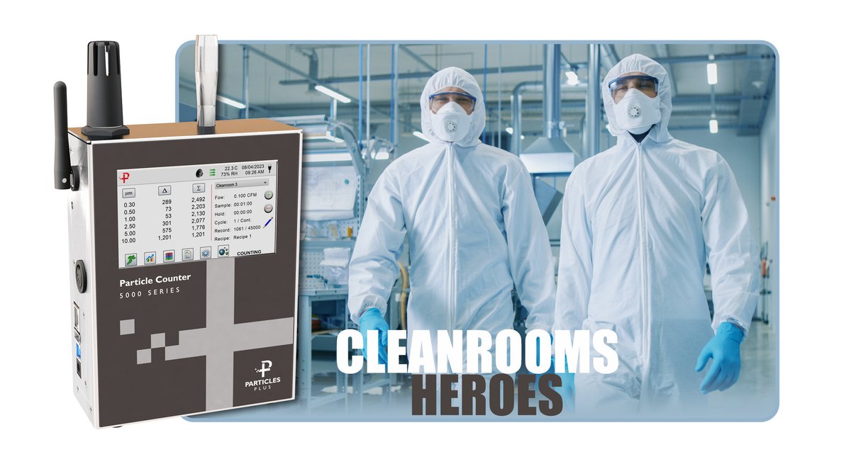 ParticlesPlus's tweet photo. Particles Plus particle counters are the trusted tools of cleanroom heroes for a reason:

- Accurate and Real-time Data: 
- Unmatched Versatility: 
- User-Friendly Design
- Built to Last

Ready to take your cleanroom monitoring to the next level? Visit  https://t.co/mFqqPjHygV https://t.co/k5dFtWmPdr