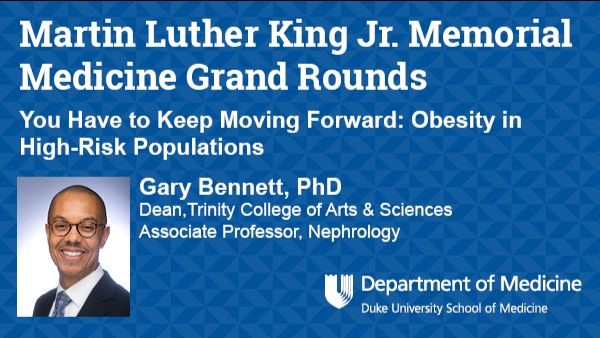 Save the date! @DukeTrinity Dean Gary Bennett, PhD, will deliver the 2024 Martin Luther King Jr. Memorial Medicine Grand Rounds on Friday, January 12. Read more here: medicine.duke.edu/news/dean-gary…