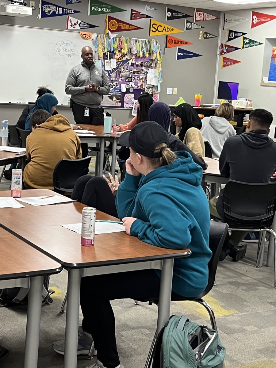 Grateful to Principal Osman for sharing his   academic and life journey in AVID 9 today! #ThisIsAVID #WeAreMEHS #MAPSready #CCR #learnandgrow