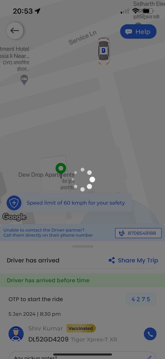 lambstruck's tweet photo. This happened again @BluSmartIndia your app sucks.  Admit and fix the damn thing @jagograhakjago #blunsmart https://t.co/Dlfq4Jveyh