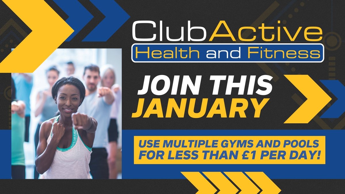 bradfordmdc's tweet photo. Get fitter and feel better in 2024 by joining Club Active.

Access multiple gyms and pools across the district for less than £1 per day. No contract. No joining fee. 

Visit https://t.co/ASWZeGvKko or call into your nearest centre.
#NewYearNewYou #ClubActive https://t.co/wX0Dc2LQhv