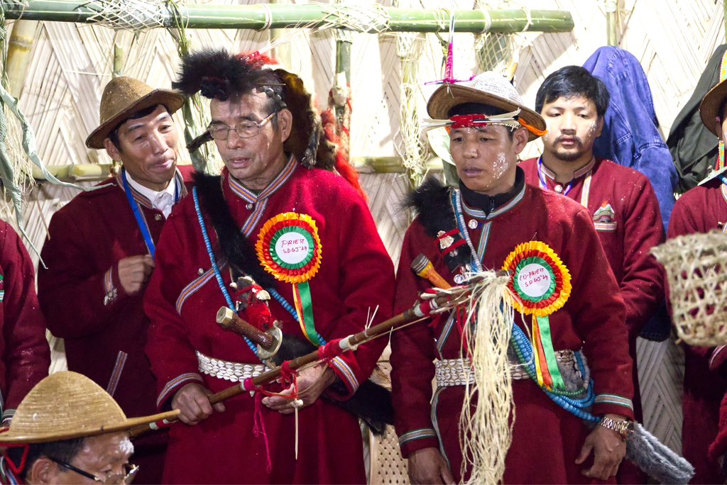 PemaKhanduBJP's tweet photo. Eagerly awaiting Si Donyi celebrations! 

Visited the festival ground where I will be joining the Tagin sisters &amp; brothers for memorable festivities tomorrow. 

1/3 https://t.co/G92RSnsUkJ