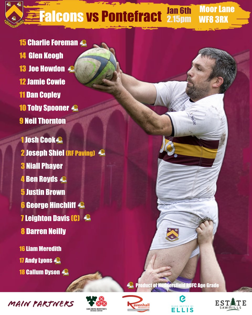 🚨WE ARE BACK!!🚨

👉Team Line-ups for the 6th Jan-first Rugby of 2024! 
🏉First Team🆚<a href="/billinghamrufc/">Official</a> at Lockwood- 2pm.
🦅Falcons🆚<a href="/PontefractRUFC/">Pontefract RUFC</a> away- 2.15 kick off.

We NEED your support 👐Come on Field!!

#UTF #HRUFC #Rugby 

<a href="/Natleague_rugby/">National League Rugby</a>