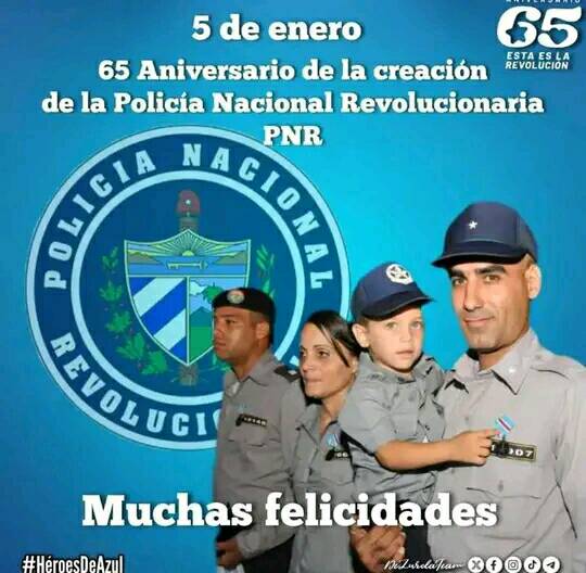 65 aniversario de la creación de la Policía Nacional Revolucionaria, muchísimas felicidades compatriotas!!!
#INOTU
#DOTUHOLGUIN
#dmoturafaelfreyre
#FreyreLaTierraMásHermosa