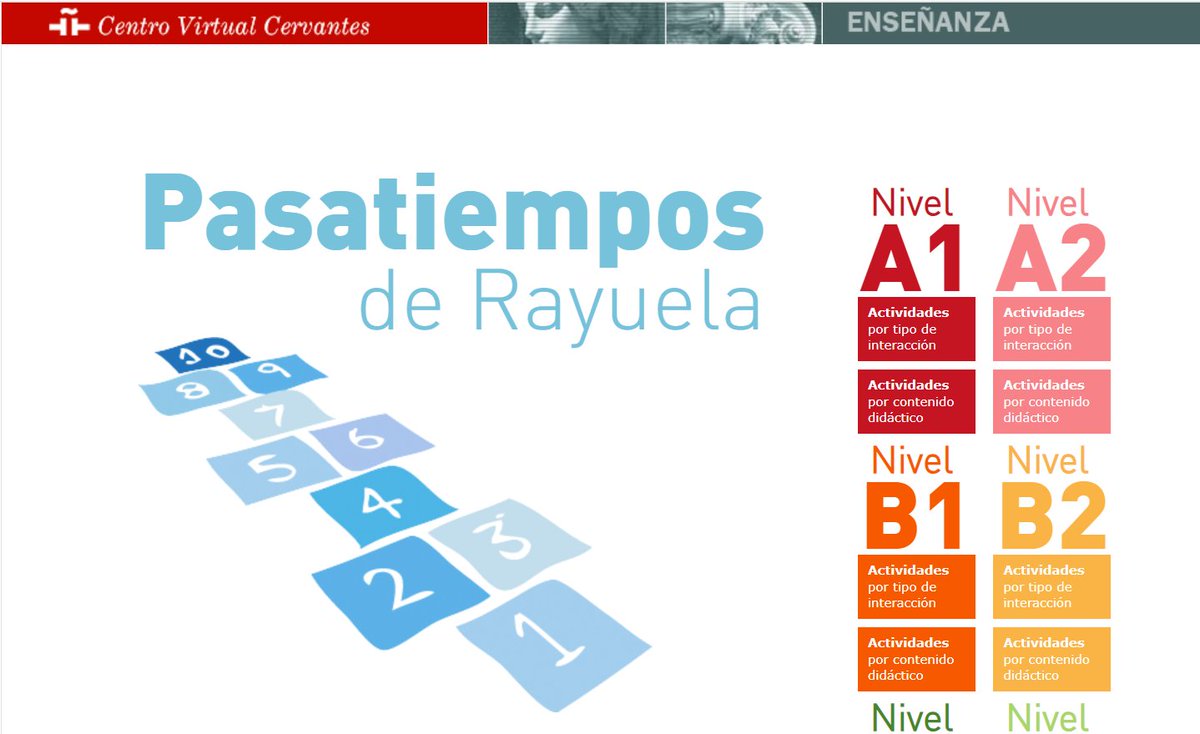 SpainEdOfficeCa's tweet photo. 👩💻¿Quieres mejorar tu nivel de español? En la colección Los pasatiempos de Rayuela, de @InstCervantes encontrarás más de un millar de actividades didácticas interactivas diseñadas para estudiantes y profesores de español. 🔗https://t.co/8xs4vF8WCo
#SpainEdOfficeCa https://t.co/nJ0yQIrNMC