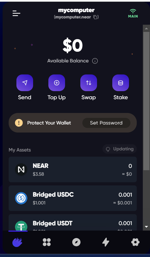 0xwormhole's tweet photo. @MeteorWallet mycomputer.near https://t.co/GdVd7PpBXQ
