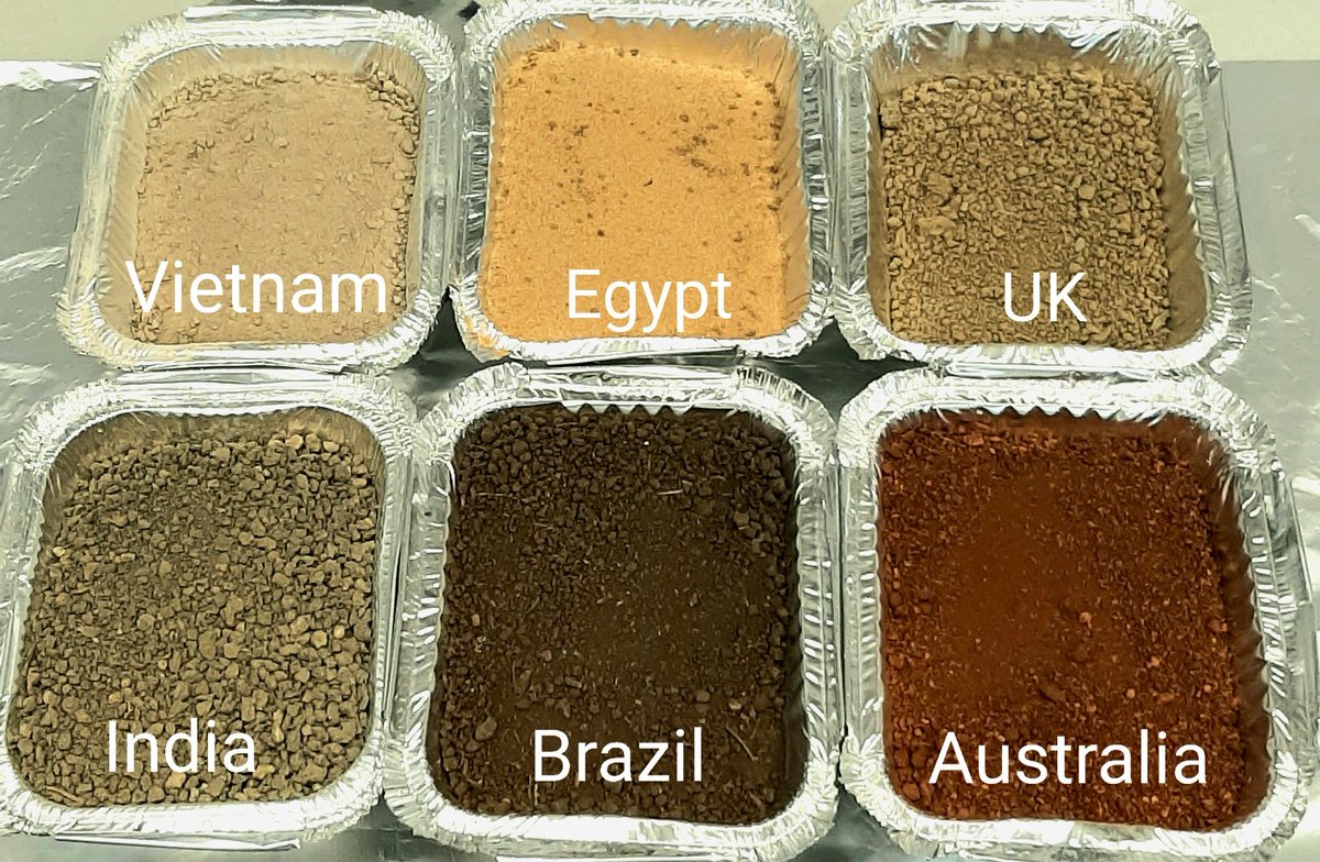 soilplastics's tweet photo. Starting the new year off strong with the setup of the remaining 2 additive experiments - using soil from Brazil &amp; India 🇧🇷🇮🇳 We're looking at the degradation rate of certain additives commonly found in #plastic mulch films in different soil types 🤓 https://t.co/p14H2UTCK7