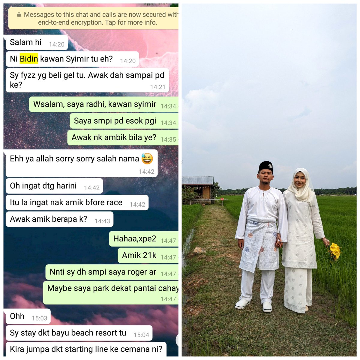 radhiozil's tweet photo. Ye betul tu. 

Macam kes aku, dari pass powergel dekat event ATM HM2017 tahu2 dah ke jinjang pelamin 😂🙈.

Alhamdullillah https://t.co/yXEiVv4qCx